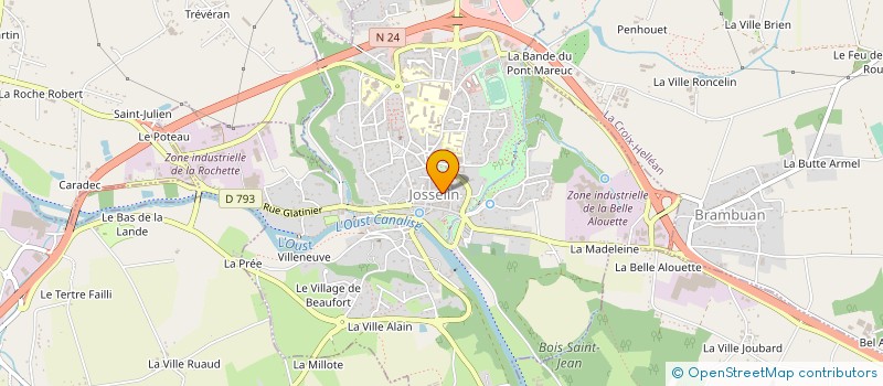 localisation de l'entreprise MONSIEUR ANDRE LEJART à JOSSELIN