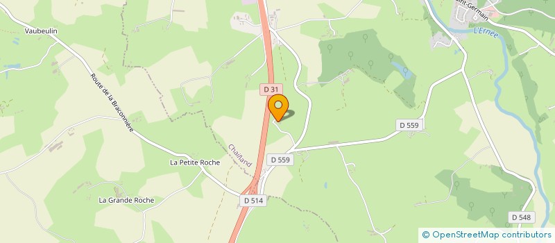 localisation de l'entreprise MONSIEUR ANDRE LELIEVRE à CHAILLAND