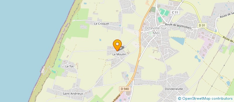 localisation de l'entreprise MONSIEUR ANDRE LEMAISTRE  OCTEVILLE-SUR-MER
