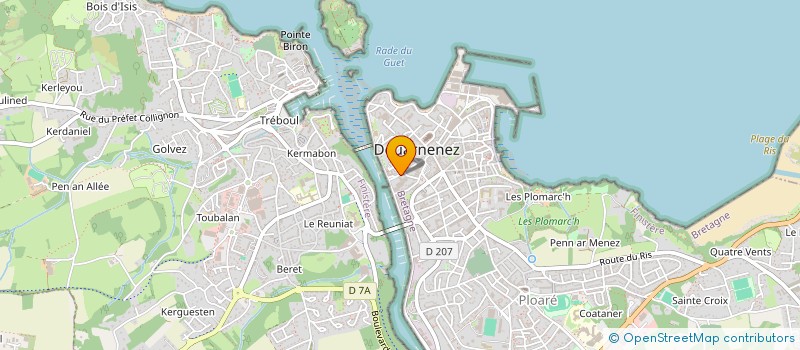 localisation de l'entreprise MONSIEUR ANDRE LEMAITRE  DOUARNENEZ