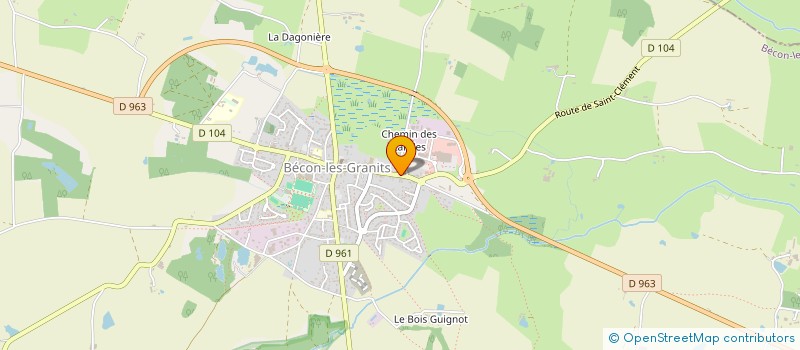localisation de l'entreprise MONSIEUR ANDRE LEMER à BECON-LES-GRANITS