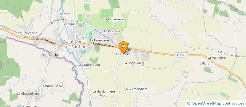 localisation de l'entreprise MONSIEUR ANDRE LEMOINE à SAINT-DENIS-SUR-SARTHON