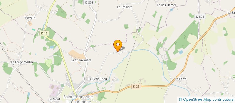 localisation de l'entreprise MONSIEUR ANDRE LEPEINTEUR à SAINTE-HONORINE-LA-CHARDONNE