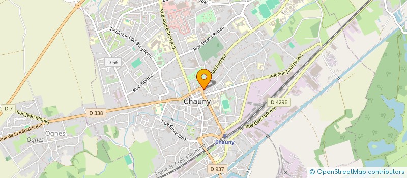 localisation de l'entreprise MONSIEUR ANDRE LEPERS à CHAUNY