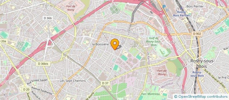 localisation de l'entreprise MONSIEUR ANDRE LEPIGEON à MONTREUIL