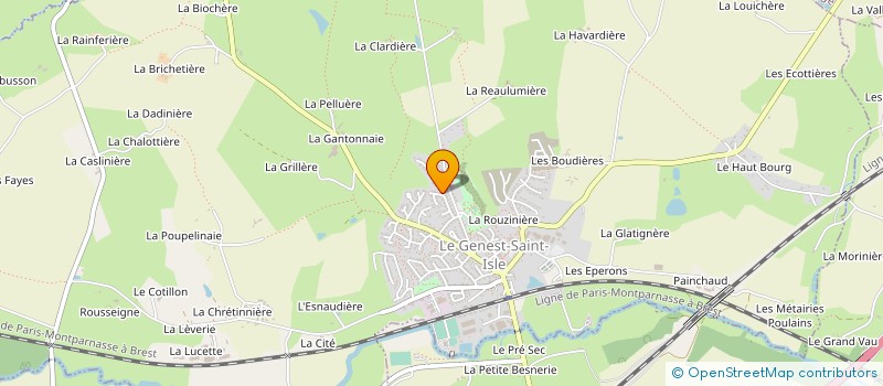 localisation de l'entreprise MONSIEUR ANDRE LEROUX à LE GENEST-SAINT-ISLE