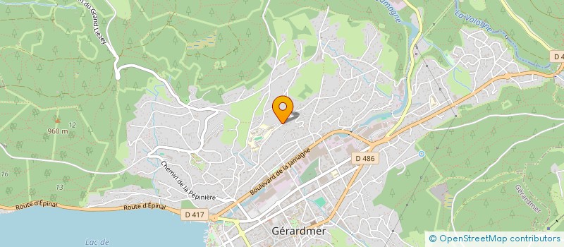 localisation de l'entreprise MONSIEUR ANDRE LEROY  GERARDMER