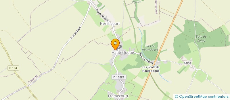 localisation de l'entreprise MONSIEUR ANDRE LETHELLIER  HAUTECLOQUE