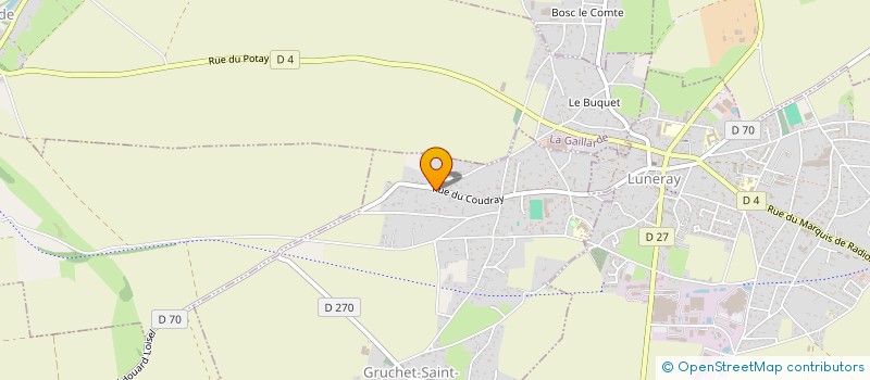 localisation de l'entreprise MONSIEUR ANDRE LEULLIER  GRUCHET-SAINT-SIMEON