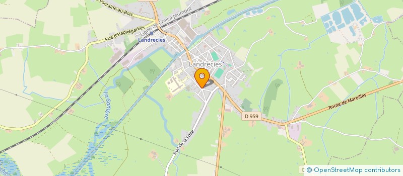 localisation de l'entreprise MONSIEUR ANDRE LEVEAU à LANDRECIES