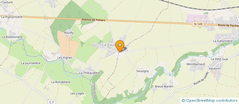 localisation de l'entreprise MONSIEUR ANDRE LEVEQUE  CHALANDRAY