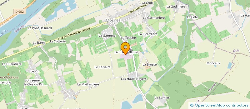 localisation de l'entreprise MONSIEUR ANDRE LEVEQUE  MOSNES