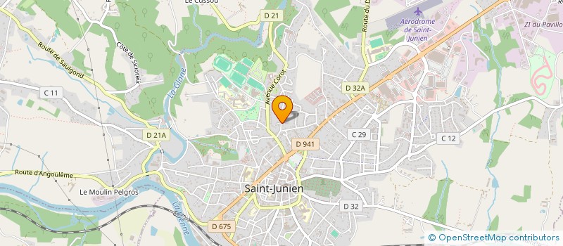 localisation de l'entreprise MONSIEUR ANDRE LEVEQUE à SAINT-JUNIEN