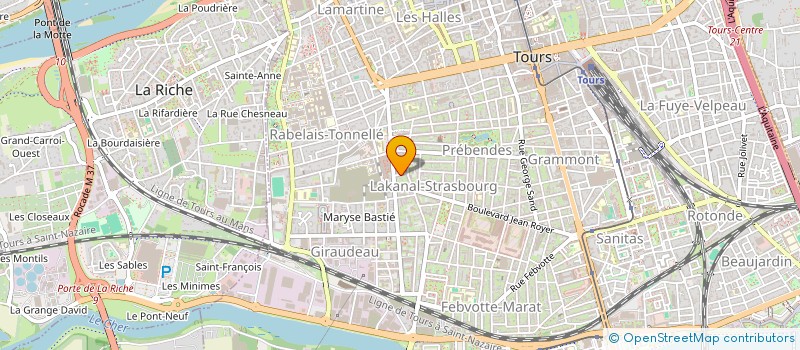 localisation de l'entreprise MONSIEUR ANDRE LIBOUREAU  TOURS