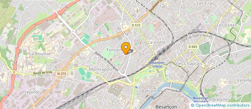 localisation de l'entreprise MONSIEUR ANDRE LIEVREMONT à BESANCON