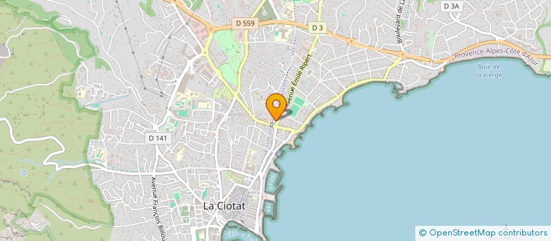 localisation de l'entreprise MONSIEUR ANDRE LITTERI  LA CIOTAT