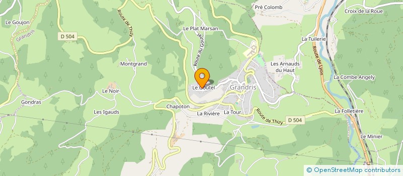 localisation de l'entreprise MONSIEUR ANDRE LONGEFAY à POULE-LES-ECHARMEAUX