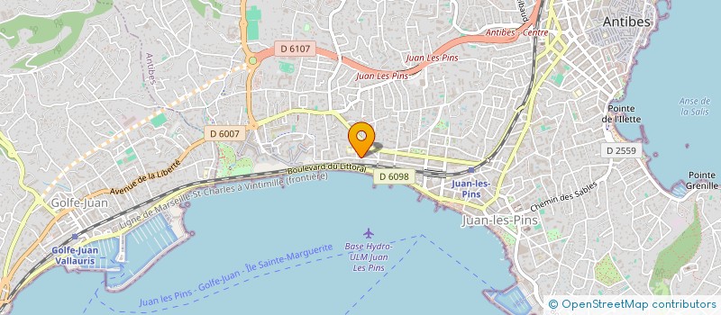localisation de l'entreprise MONSIEUR ANDRE LONVIS à ANTIBES