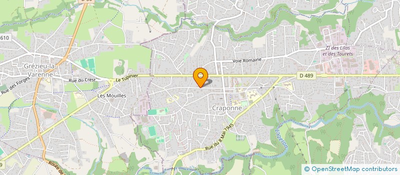 localisation de l'entreprise MONSIEUR ANDRE LOPES VIANA  CRAPONNE