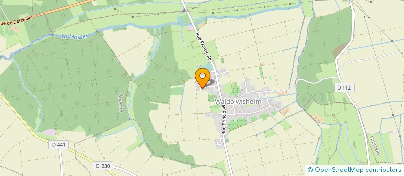 localisation de l'entreprise MONSIEUR ANDRE LOTZ  WALDOLWISHEIM