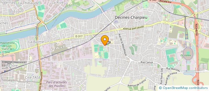 localisation de l'entreprise MONSIEUR ANDRE LOUBES  DECINES-CHARPIEU