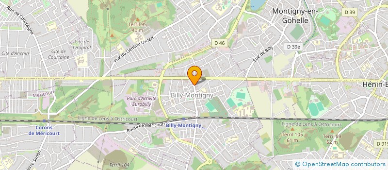 localisation de l'entreprise MONSIEUR ANDRE LOUF à BILLY-MONTIGNY