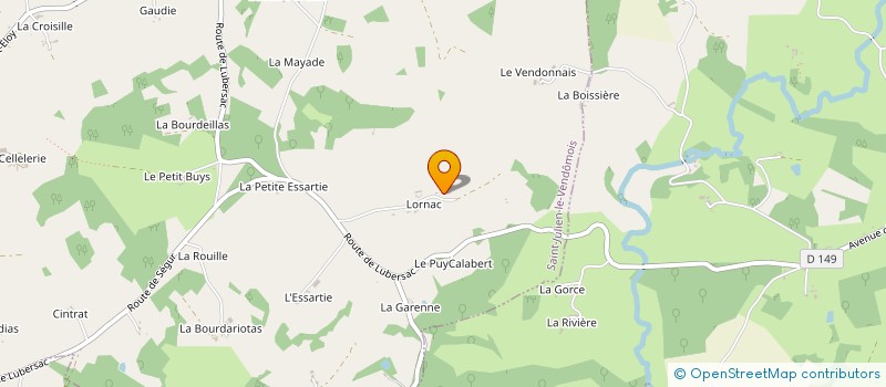 localisation de l'entreprise MONSIEUR ANDRE LOUVIE à SAINT-JULIEN-LE-VENDOMOIS