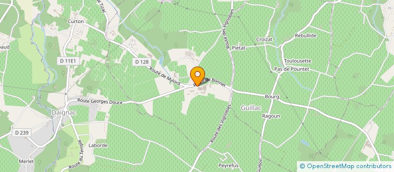 localisation de l'entreprise MONSIEUR ANDRE LURTON  GREZILLAC