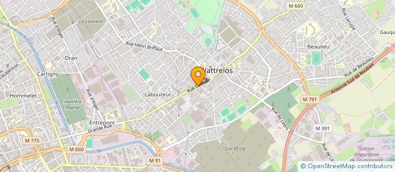 localisation de l'entreprise MONSIEUR ANDRE LUST  WATTRELOS