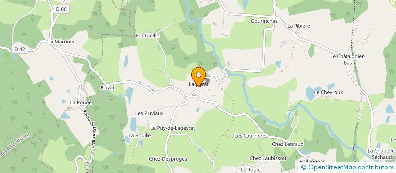 localisation de l'entreprise MONSIEUR ANDRE LYCOINE à CHALUS