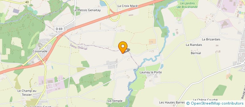 localisation de l'entreprise MONSIEUR ANDRE MACE  SAINT-THURIAL