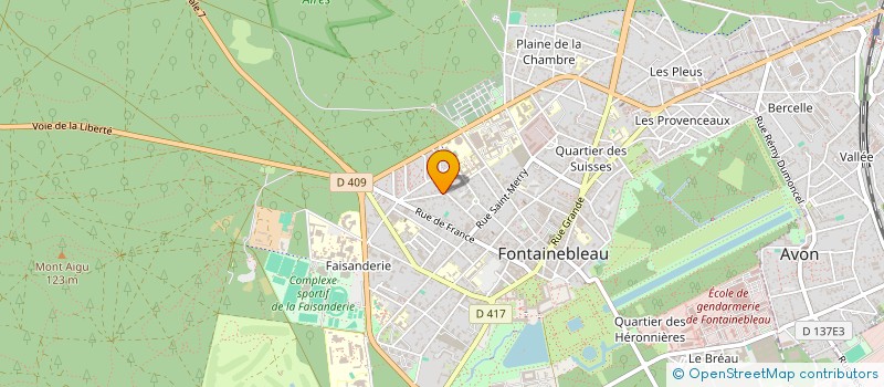 localisation de l'entreprise MONSIEUR ANDRE MACHERY à FONTAINEBLEAU