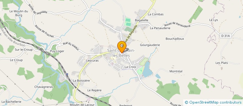 localisation de l'entreprise MONSIEUR ANDRE MALEFOND  SAINT-GERMAIN-LES-BELLES