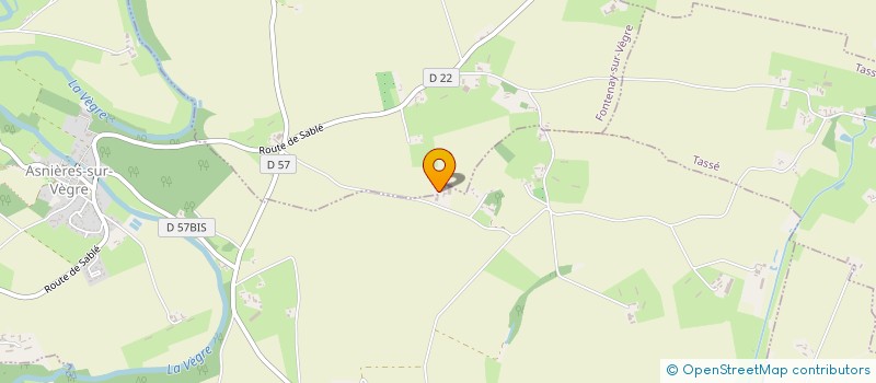 localisation de l'entreprise MONSIEUR ANDRE MALHERBE  FONTENAY-SUR-VEGRE