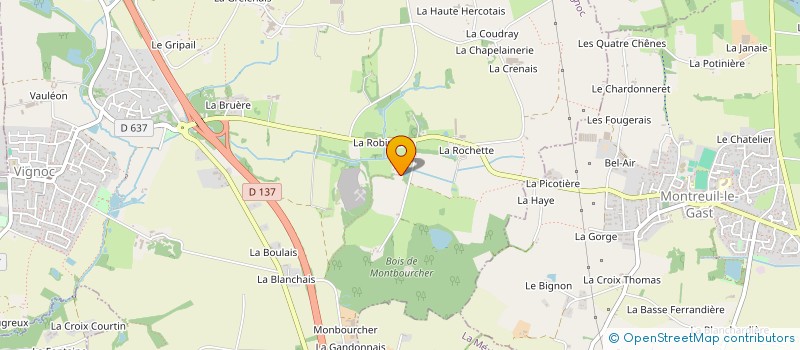 localisation de l'entreprise MONSIEUR ANDRE MANDARD  VIGNOC