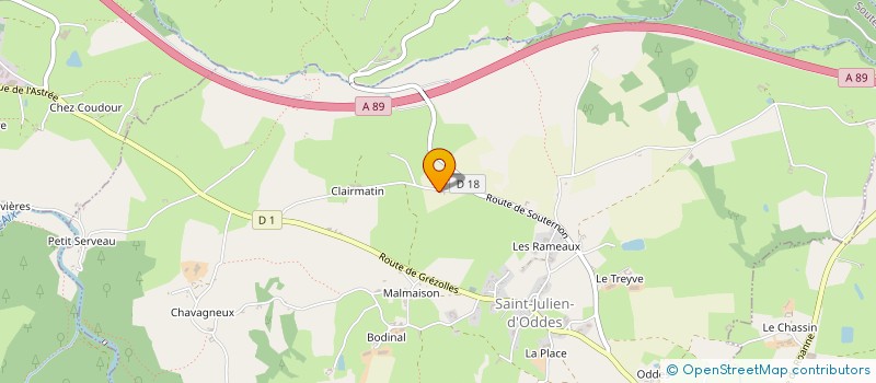 localisation de l'entreprise MONSIEUR ANDRE MANDIER  SAINT-JULIEN-D'ODDES