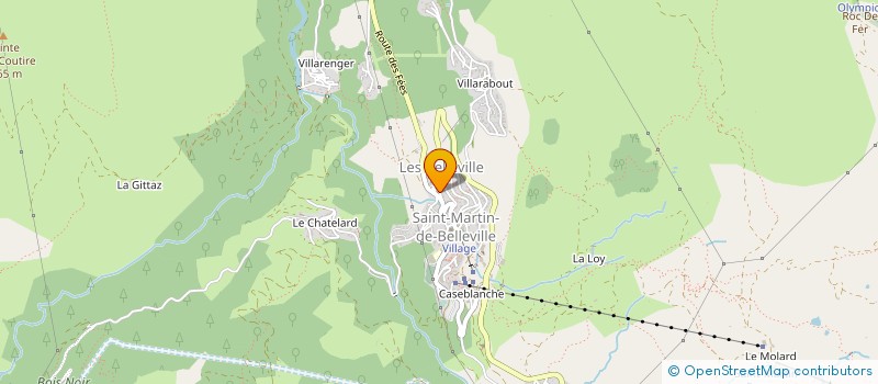 localisation de l'entreprise MONSIEUR ANDRE MANENTAZ à LES BELLEVILLE