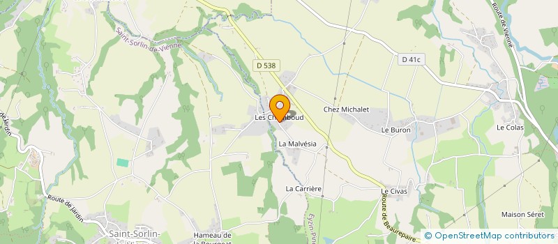 localisation de l'entreprise MONSIEUR ANDRE MANTEL  EYZIN-PINET