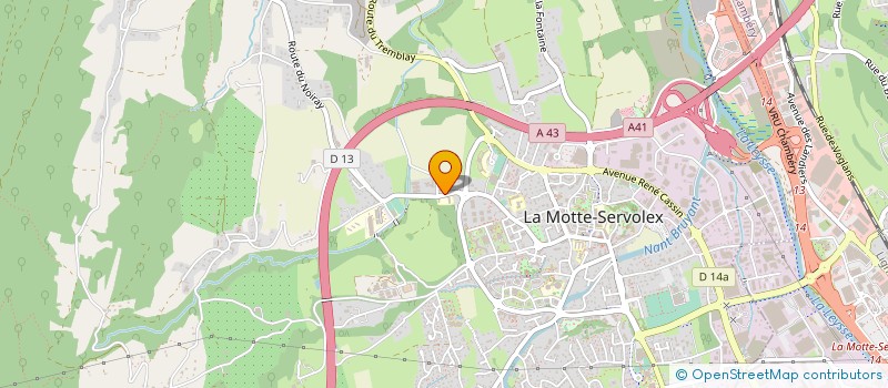 localisation de l'entreprise MONSIEUR ANDRE MARASTONI à LA MOTTE-SERVOLEX