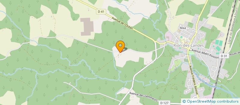 localisation de l'entreprise MONSIEUR ANDRE MARBAT  RION-DES-LANDES