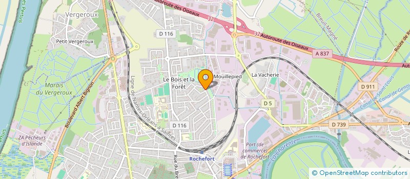 localisation de l'entreprise MONSIEUR ANDRE MARC  ROCHEFORT