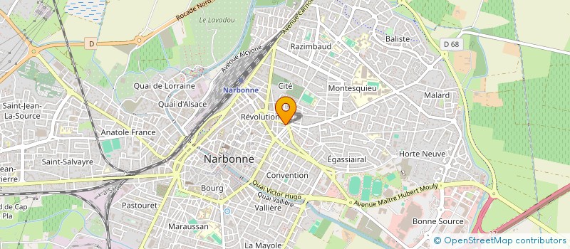 localisation de l'entreprise MONSIEUR ANDRE MARCEUL  NARBONNE