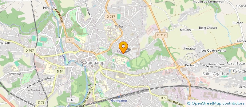 localisation de l'entreprise MONSIEUR ANDRE MARHIC  PABU