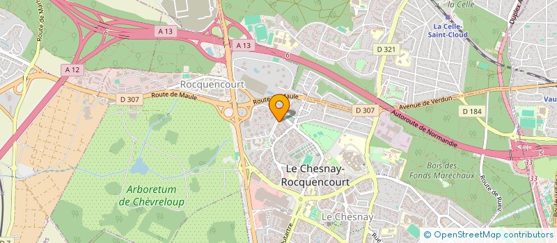 localisation de l'entreprise MONSIEUR ANDRE-MARIE JOURDAIN  LE CHESNAY-ROCQUENCOURT