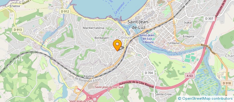 localisation de l'entreprise MONSIEUR ANDRE MARIN  CIBOURE