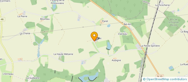 localisation de l'entreprise MONSIEUR ANDRE MARPAULT  AUZOUER-EN-TOURAINE