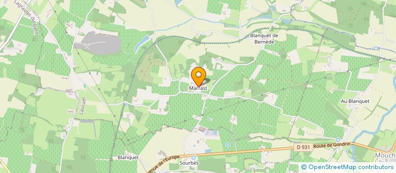 localisation de l'entreprise MONSIEUR ANDRE MARSAN  LAURAET