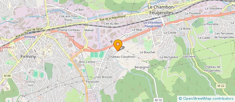 localisation de l'entreprise MONSIEUR ANDRE MARTIGNIAT à LE CHAMBON-FEUGEROLLES