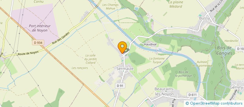 localisation de l'entreprise MONSIEUR ANDRE MARTIN  SERMAIZE