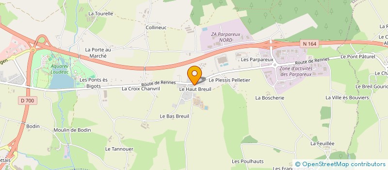 localisation de l'entreprise MONSIEUR ANDRE MARTIN à LOUDEAC
